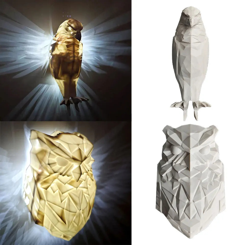 AstraLume Resin Eagle Lamp for Ambient Home Lighting