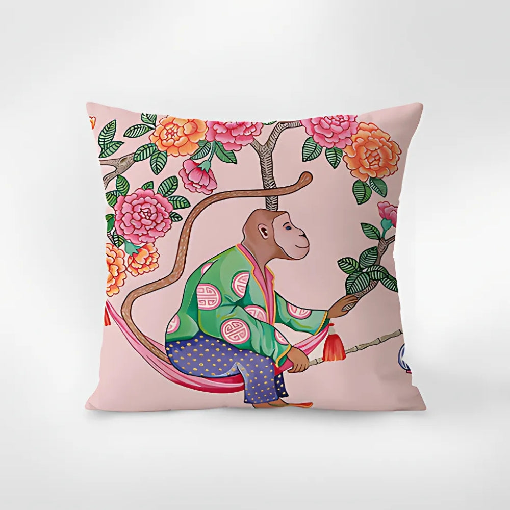 Aurela Zebra Tapestry Tassel Cushion Cover for Sofa