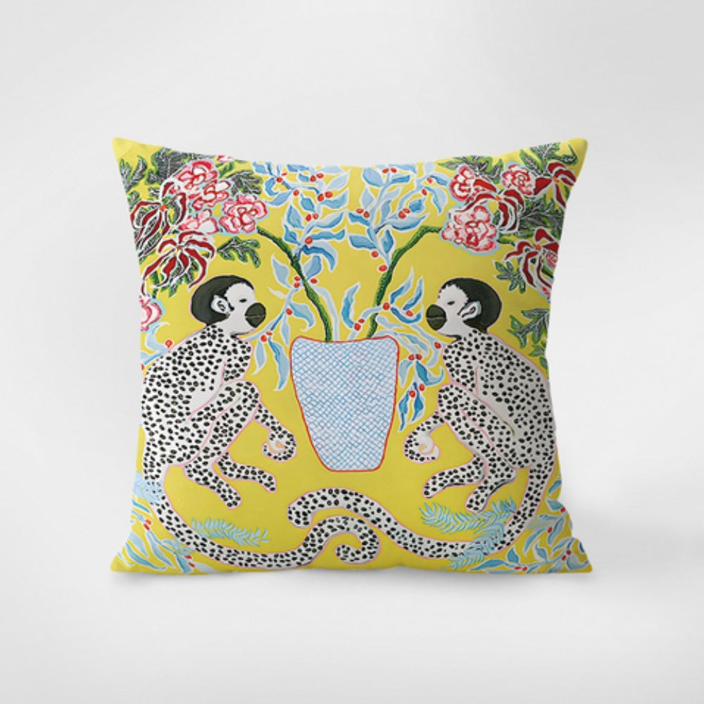 Aurela Zebra Tapestry Tassel Cushion Cover for Sofa