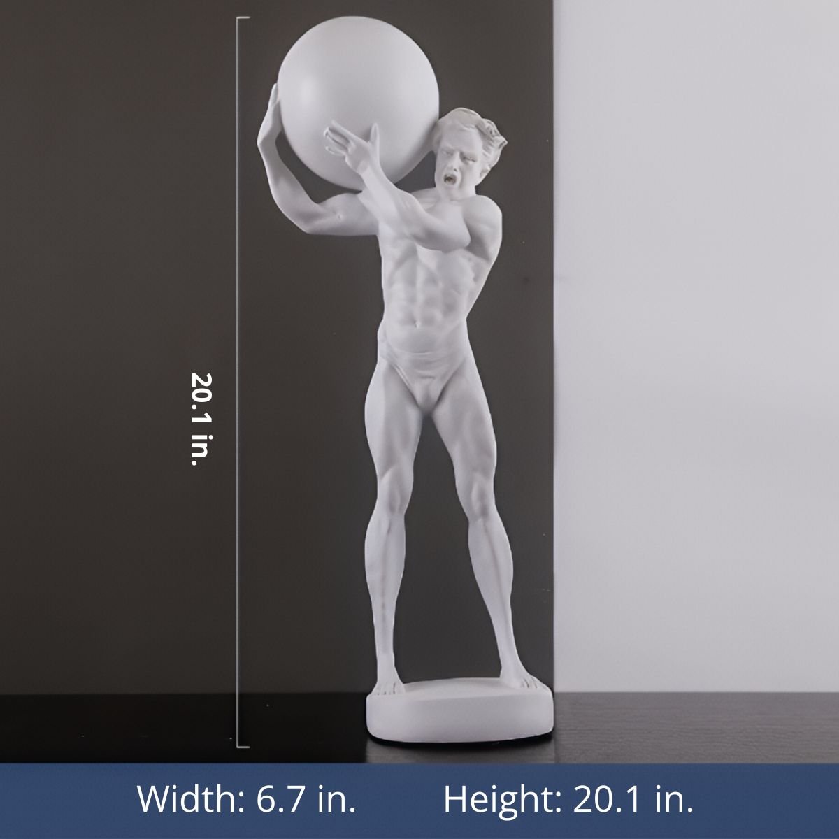 AstraForge Resin Statue | Atlas-Inspired Modern Decor