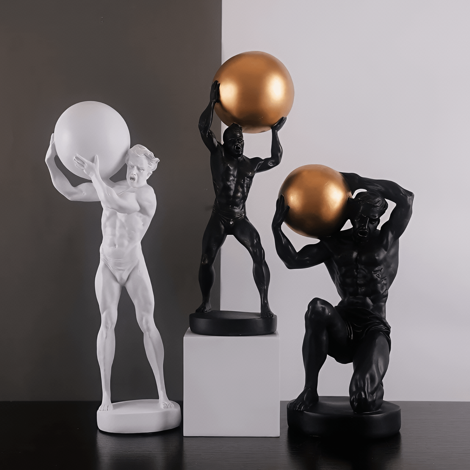AstraForge Resin Statue | Atlas-Inspired Modern Decor