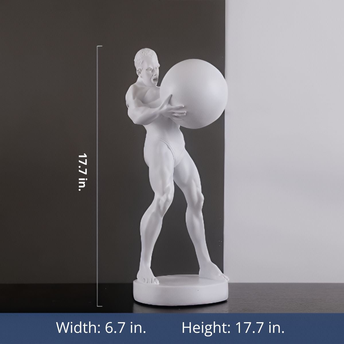 AstraForge Resin Statue | Atlas-Inspired Modern Decor