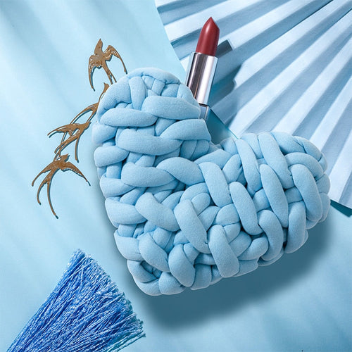 Amora Heart-Shaped Knot Throw Pillow