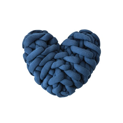 Amora Heart-Shaped Knot Throw Pillow